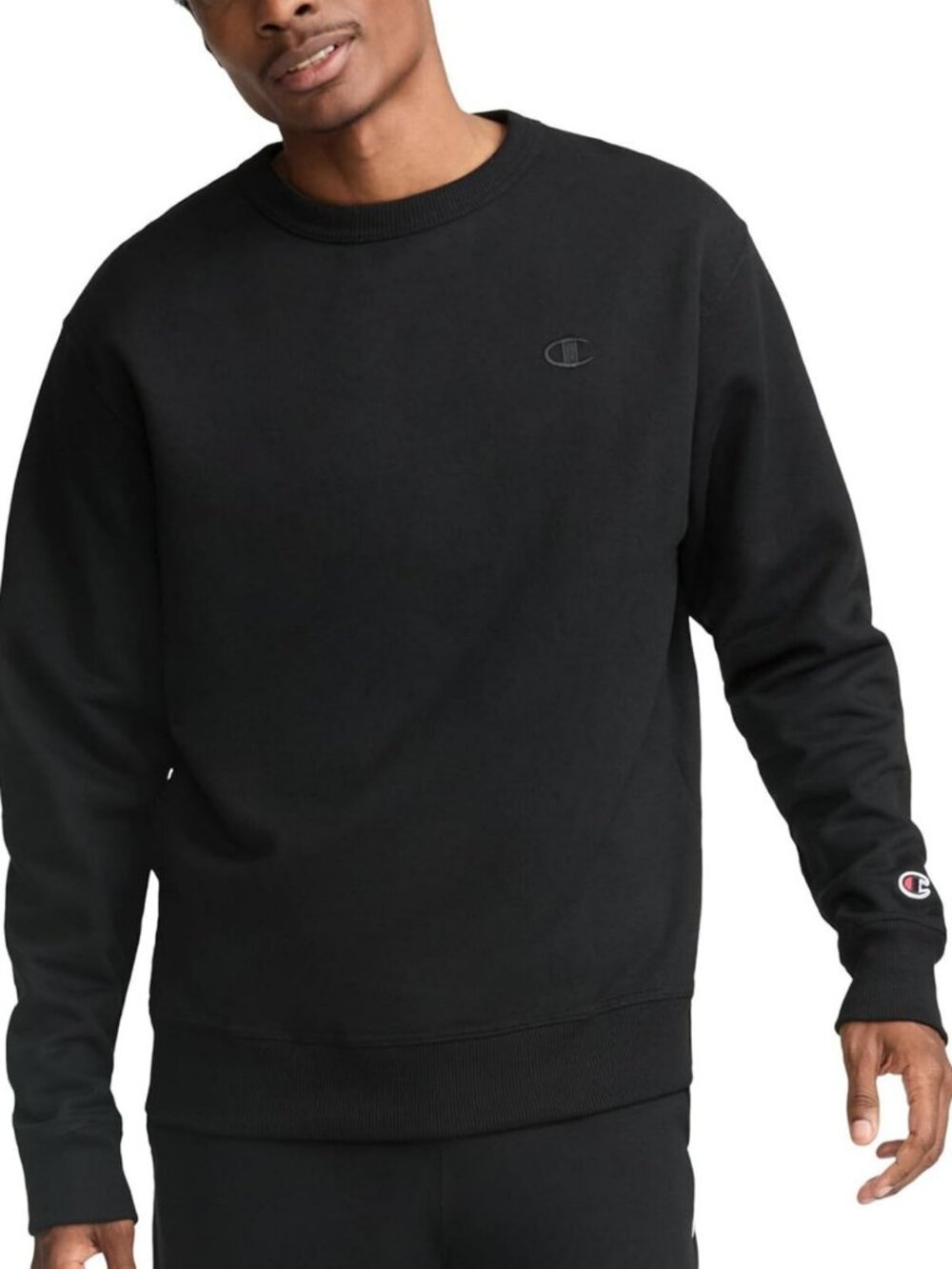Champion Men's Men's Crewneck Fleece Sweatshirt, Standard Fit, Midweight, C